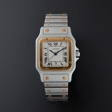 cartier two tone santos|cartier santos medium pre owned.